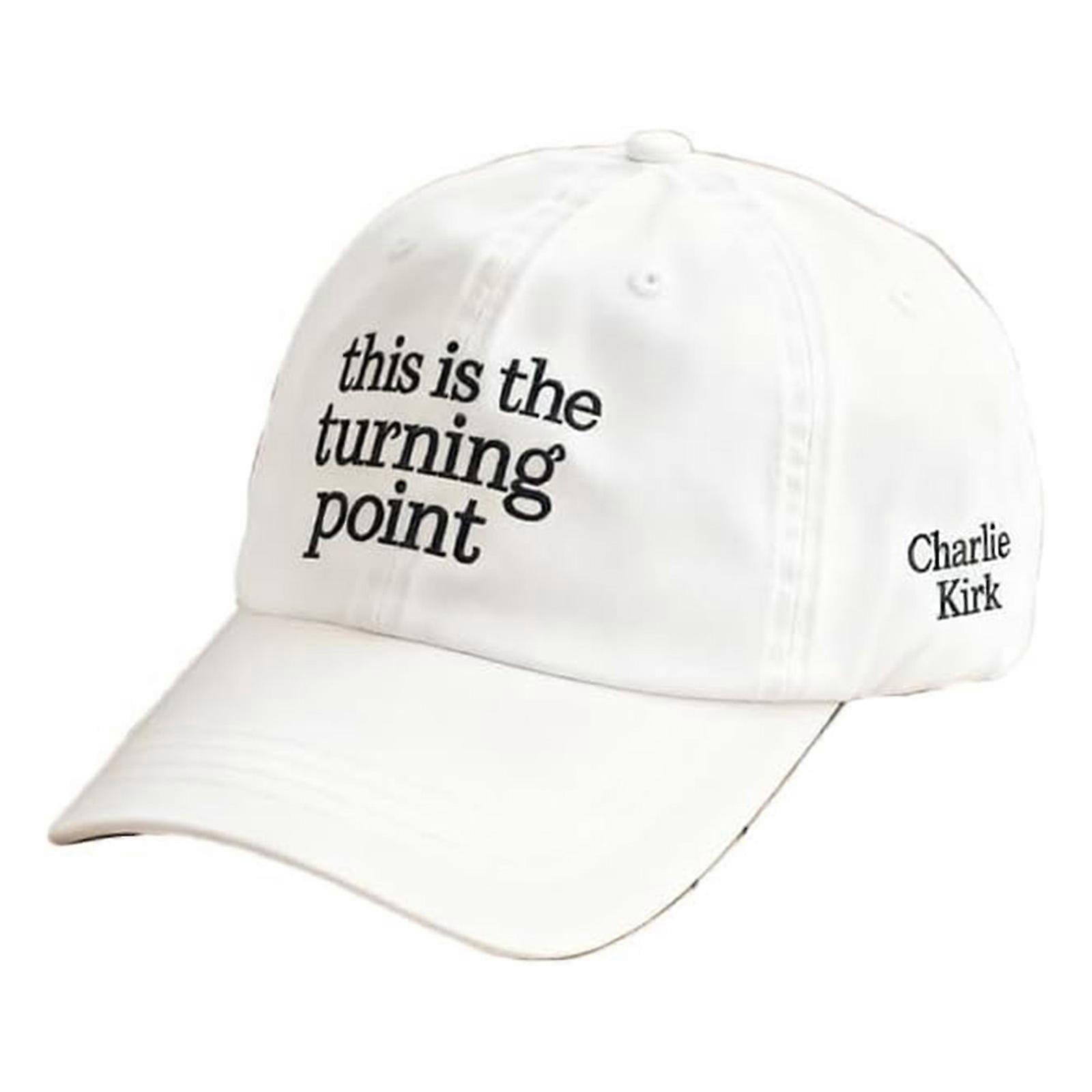 Unisex This is The turning pointsss baseball cap Printed baseball cap Retro print cap  White