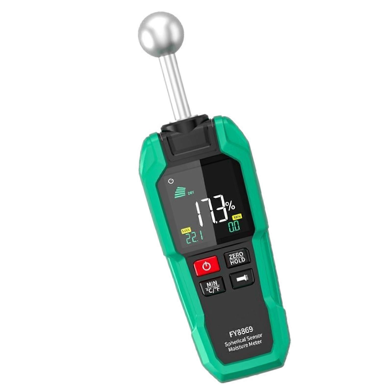 High Accuracy Temperature Humidity Meter with Auto Calibration & Large LCD Display Easy to Use for Wood Drywalls Herbs Multicolor