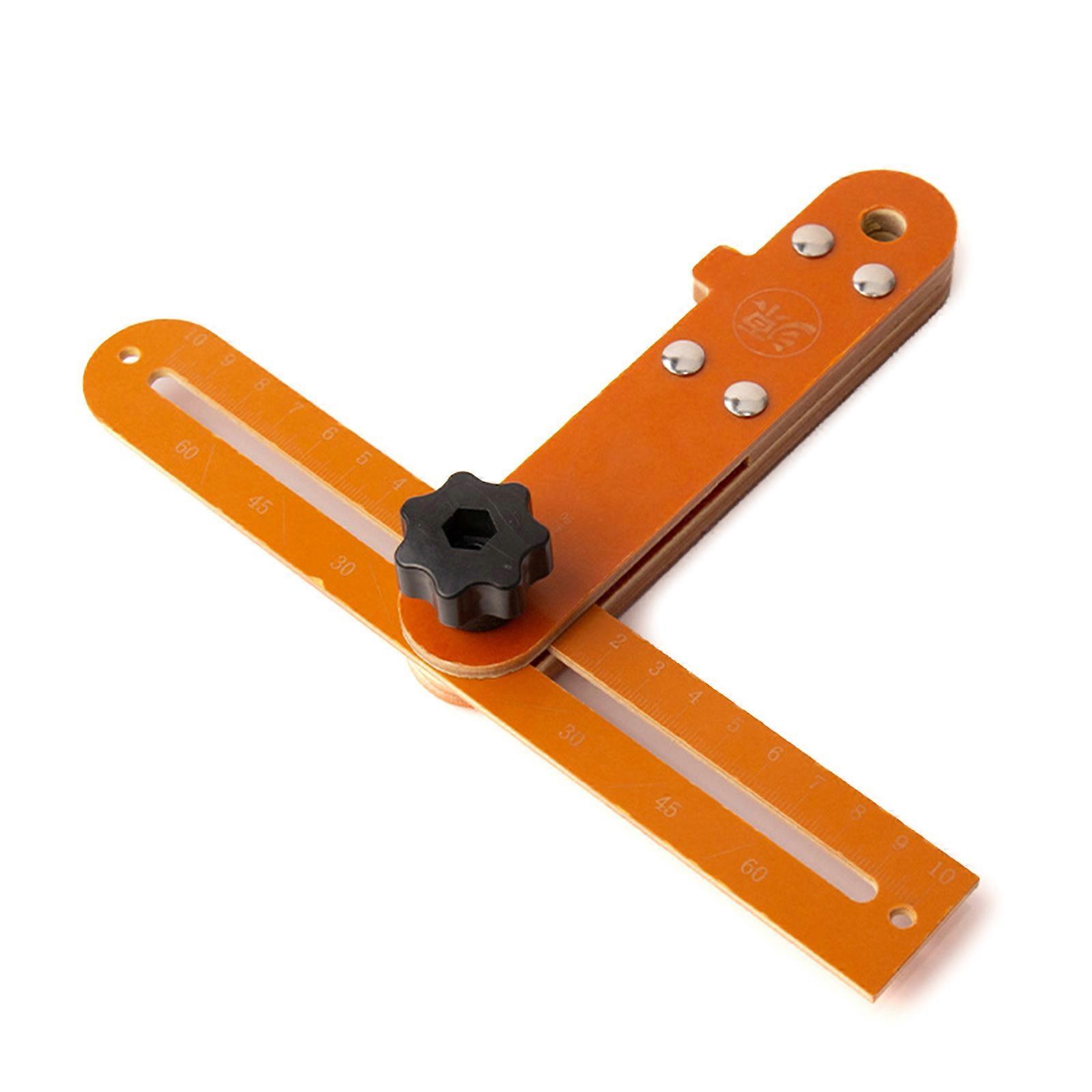 Versatile T-Shaped Angles Gauges with 360-Degree & Double Scales Accurate Angles Measurement Tool Durable for Carpenter  20cm