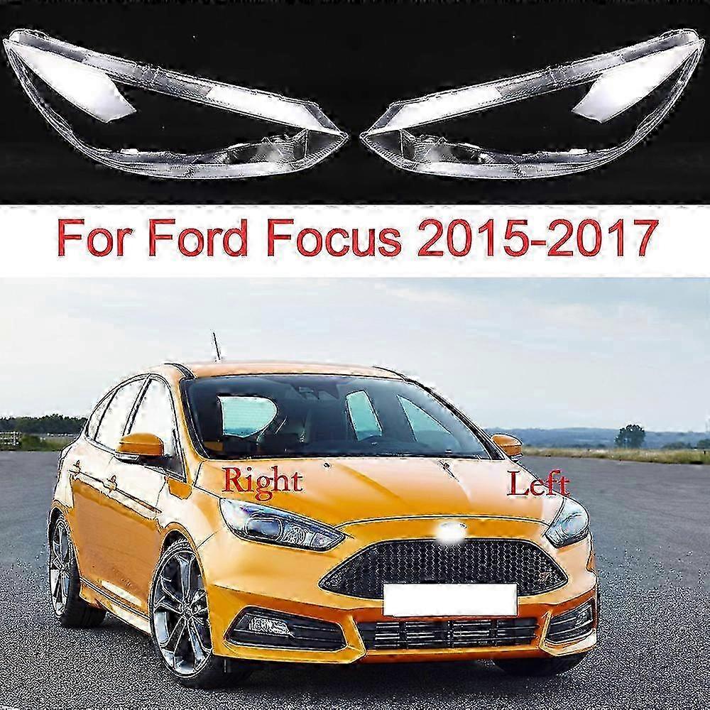 For Ford Focus 2015 2016 2017 Headlight Cover Plastic HeadLight Shell Replacement Transparent Lightshade Auto Accessoires