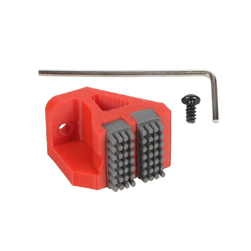 Nozzle Brush for Bambu Lab X1/P1 3D Printer, Double Brush Head, Red