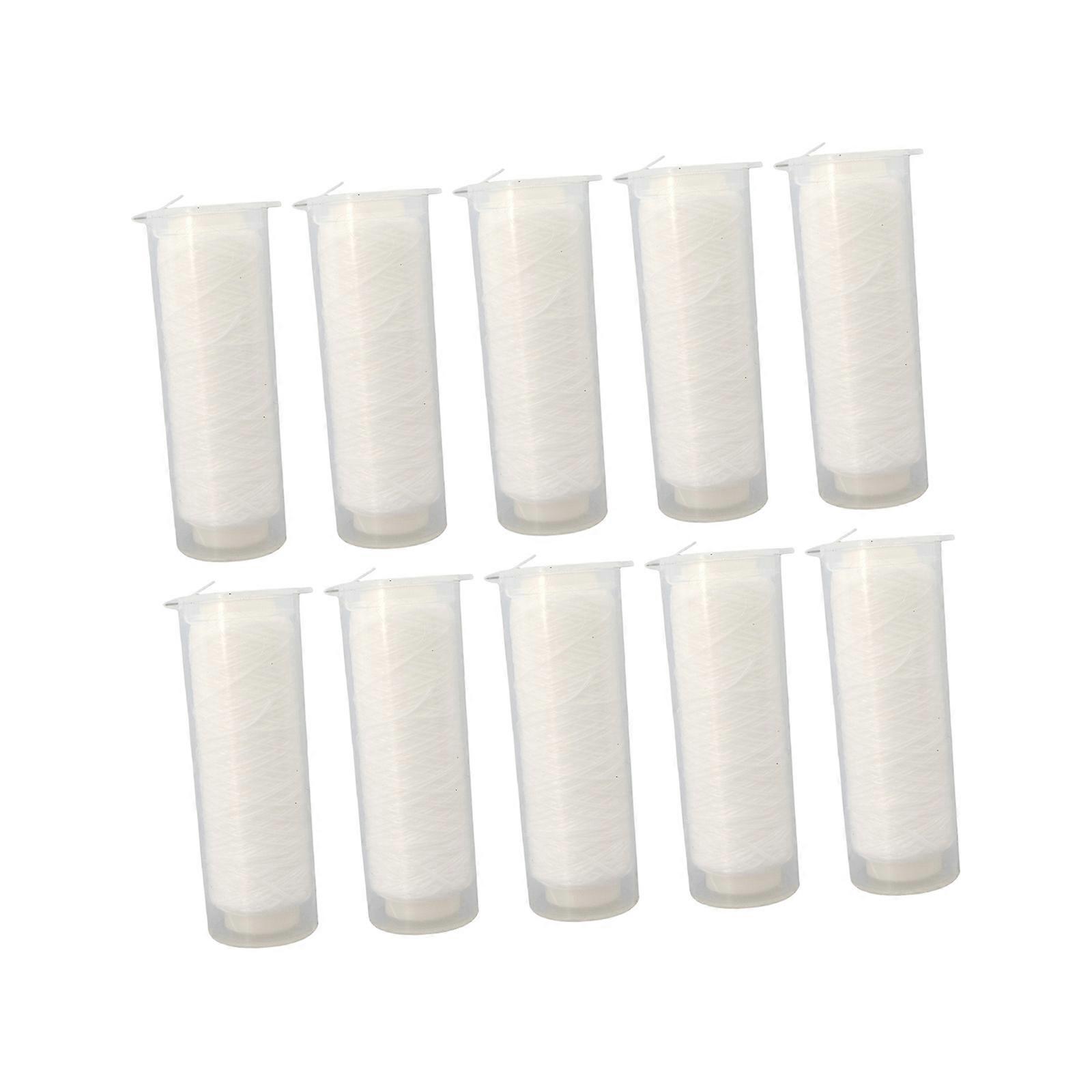 10 Rolls Professional Elastic Fishing Line With Great Stretch Nylon Materials For Lures Casting Fishing Competition Use  0.3mm