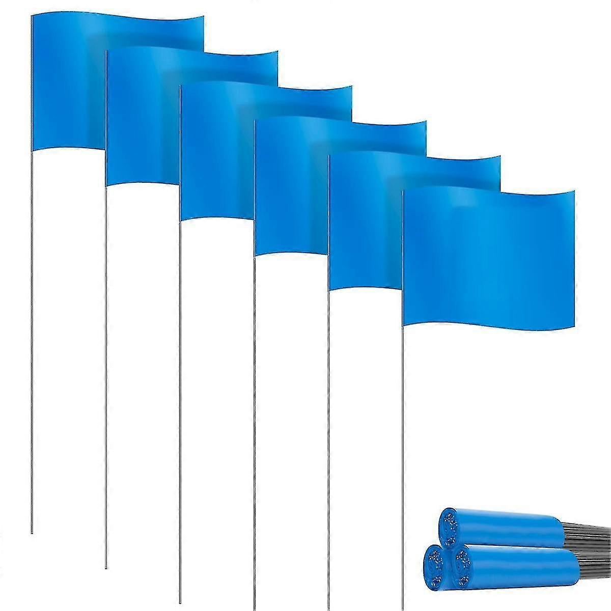 Lawn marking flags 30 pack, PVC small flags for garden