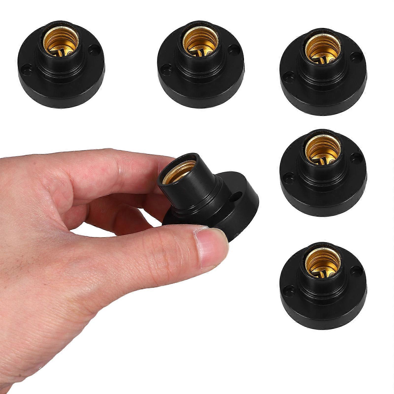 E14 Replacement Socket Mini Round Socket Lamp Base Light Adapter Durable Test Certified For Professional Use 6Pcs