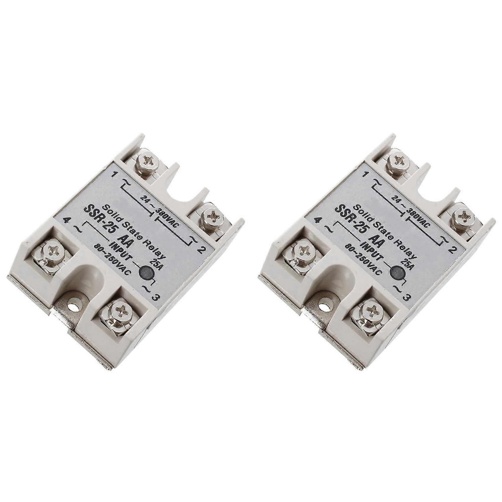2X SSR-25AA 80-250V 25A Machinebesturing AC Solid Module Staatsrelais