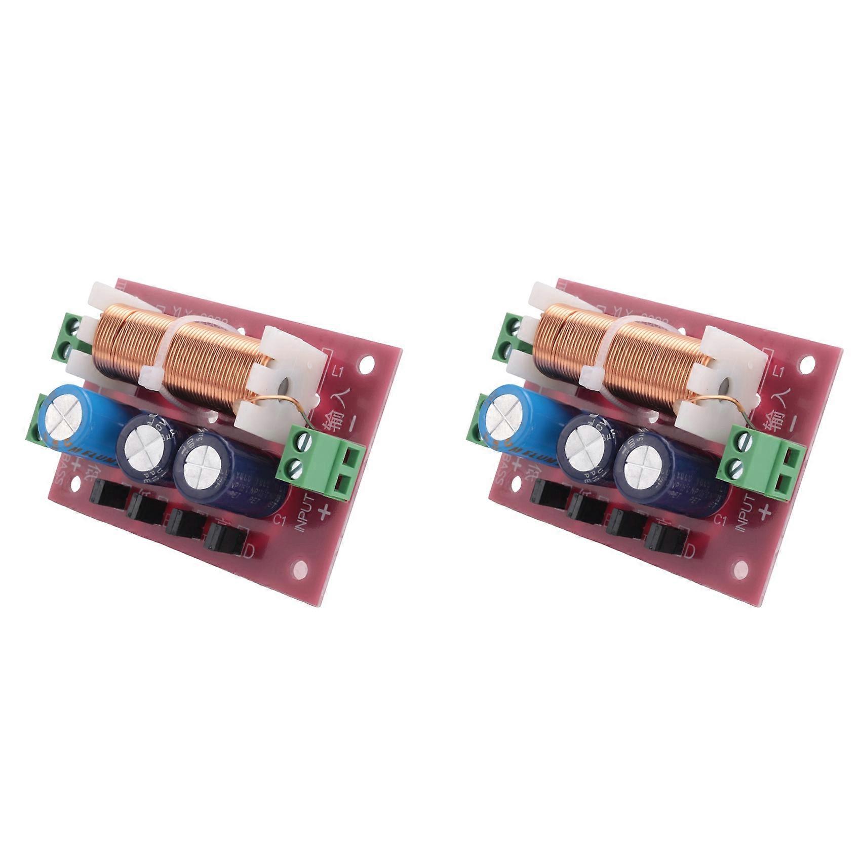 2X 400W Speaker Crossover 2 Way High-Low 4-16 Ohm Frequency Divider for Speaker