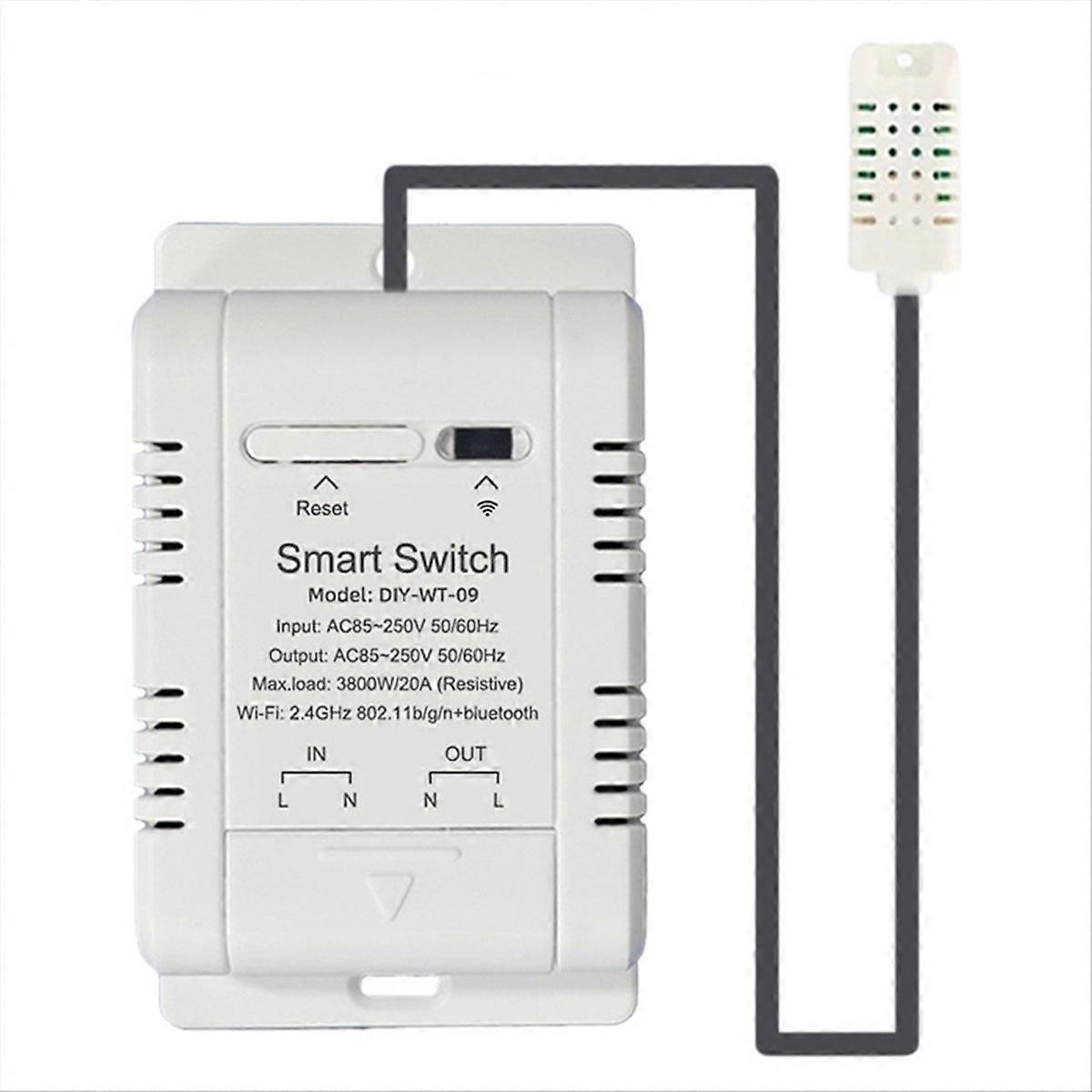 WIFI Temperature Humidity Switch 20A
