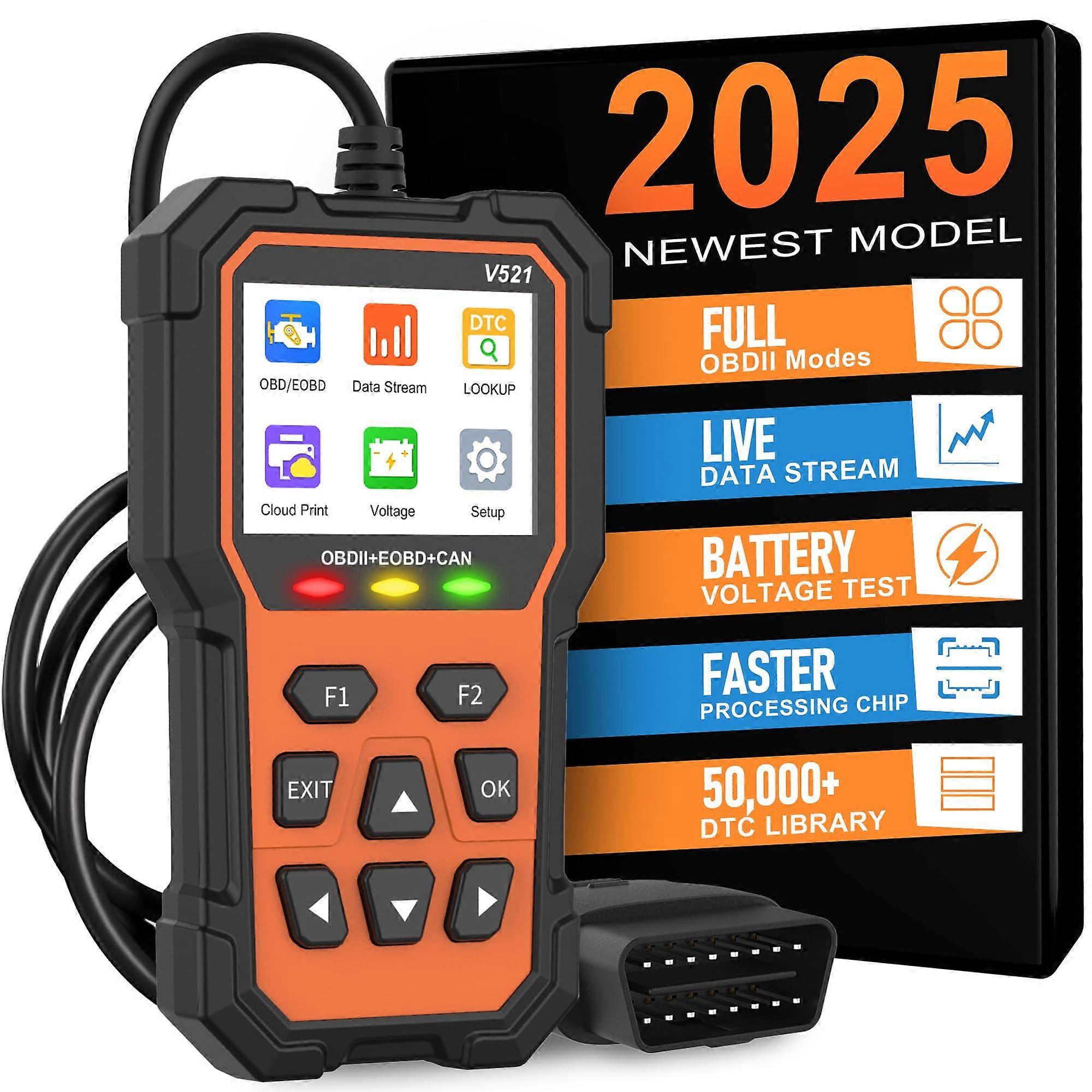 Professional OBD2 Scanner Car Code Reader with Live Data and Check Engine Light Reset for All Cars After 1996