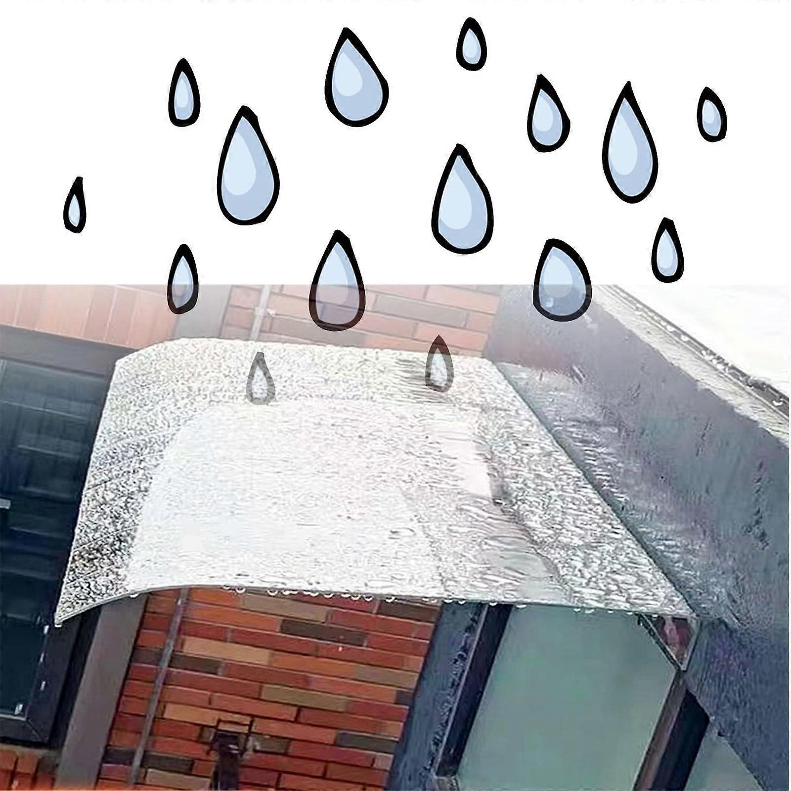 Outdoor Polycarbonate Door Awning and Window Canopy Clear 20' x 154' UV and AllWeather Protection