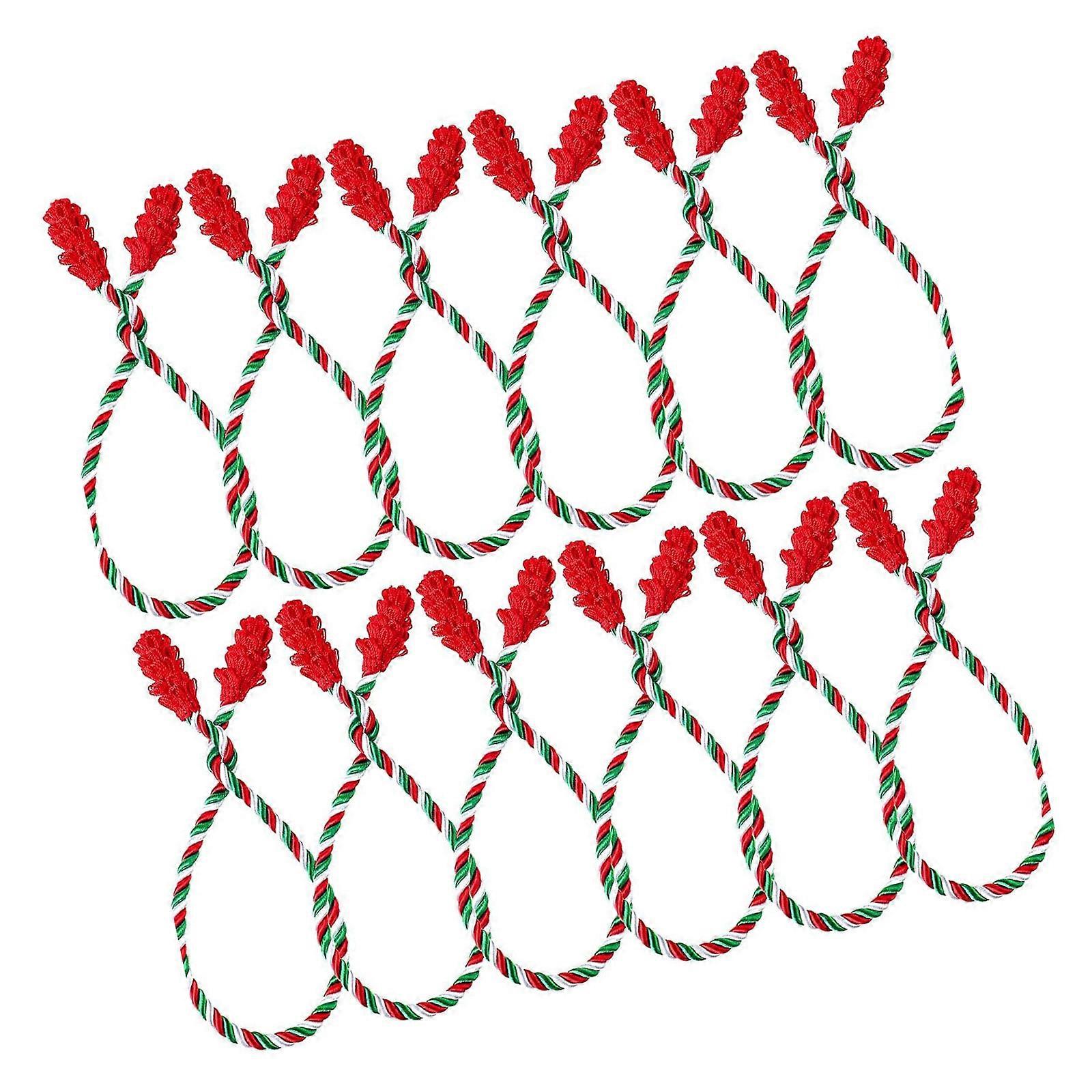 Easy to Install Twist Binding Band for Decorating Stair Railings and Supporting Plant Flexible Secure Design  red white green