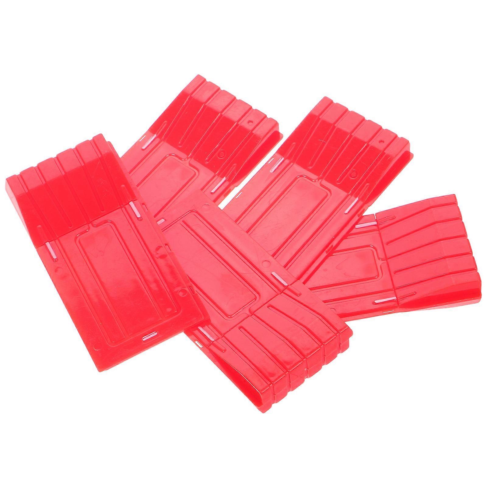 Traffic Simulation Toy Construction Vehicle Set for Kids 5Pcs Plastic Red