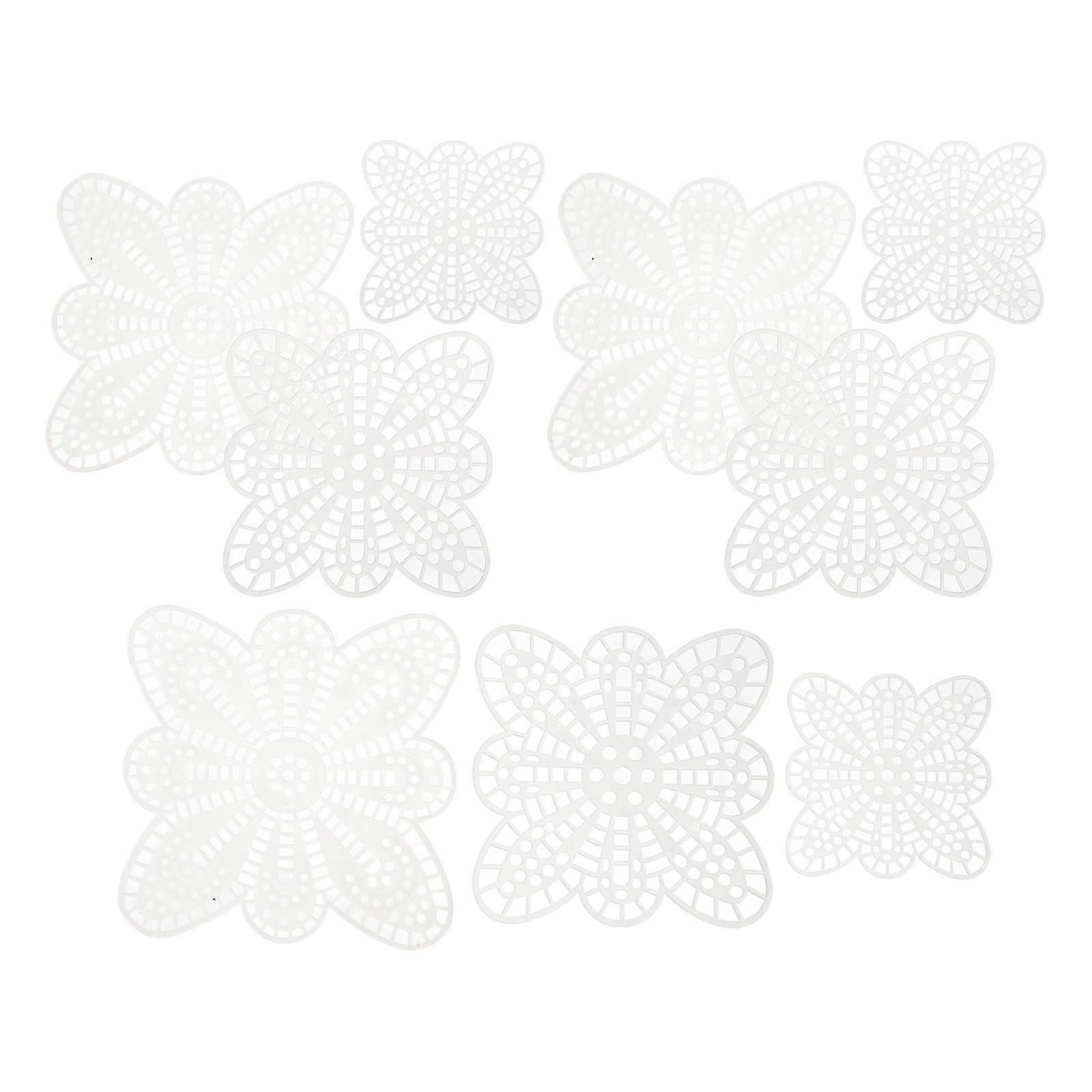 Plastic Canvas Sheets for DIY Use 75Pcs White Plastic Mesh Canvas