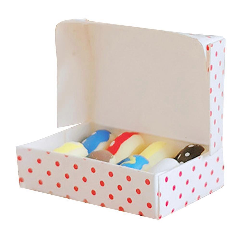 Flat Back Charms Mini Resin Donuts Figurine for Craft DIY 2Sets