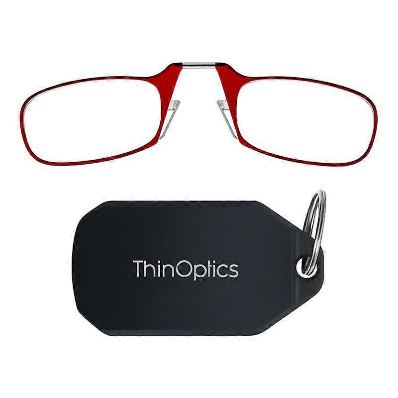 ThinOptics Reading Glasses and Black Keychain Case