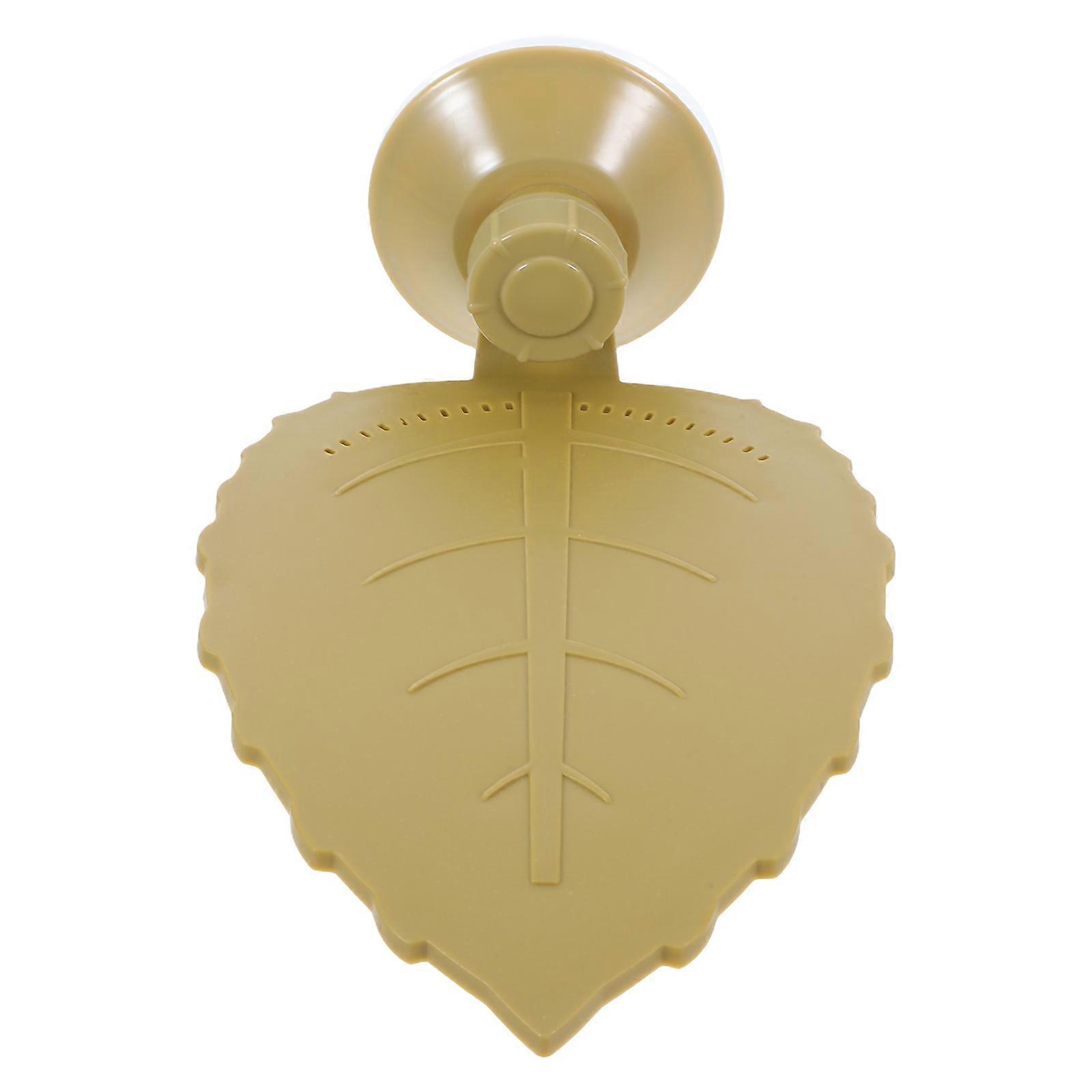 Reptile Climbing Decor Turtle Basking Platform Leaf Shape with Suction Cups