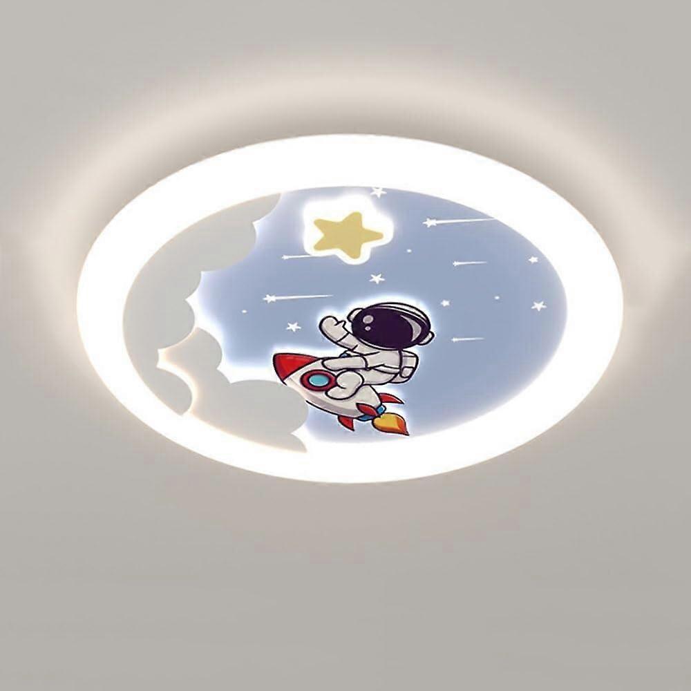 Kids Astronaut LED Ceiling Light with Adjustable Color Temperature, EyeFriendly Nordic Design