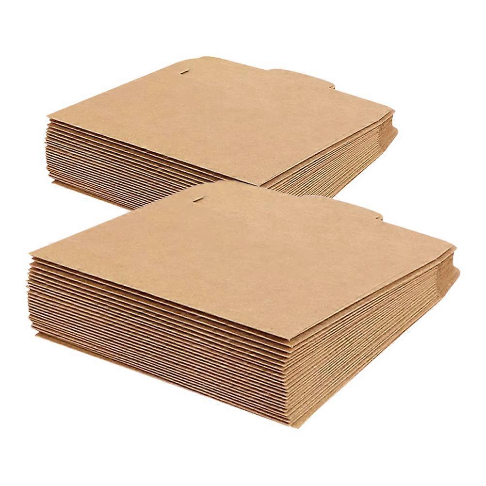 100Pcs Kraft Paper Cd Sleeves for Cd Storage Durable Light Brown Envelopes