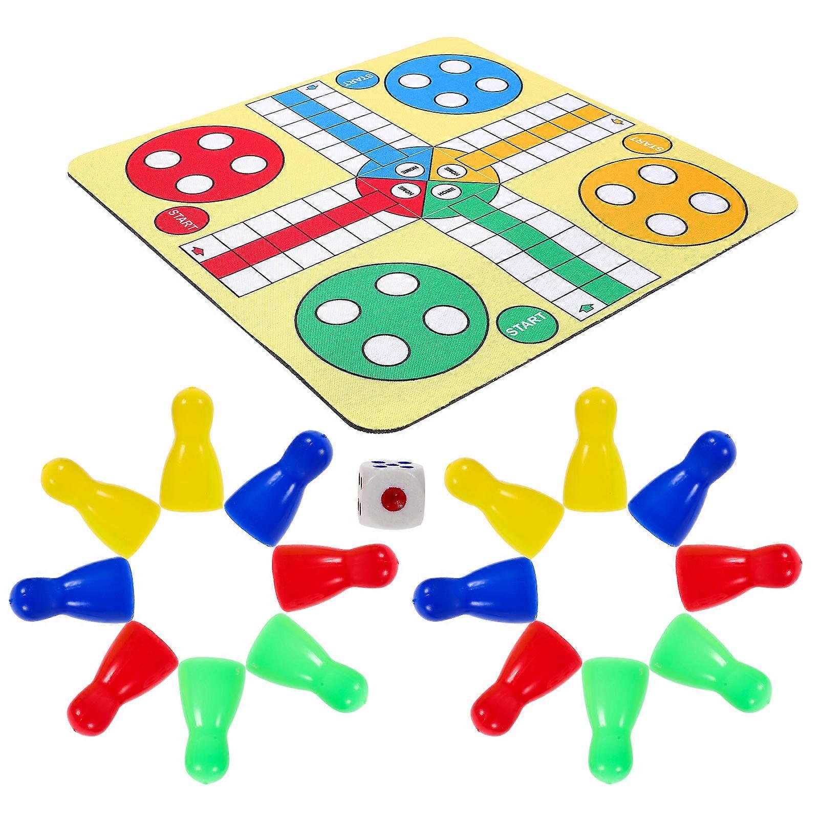 Flying Chess Toy Chess Game Board for Playing Use 1Set Convenient