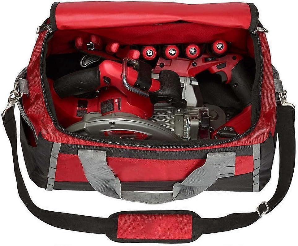 Tool Bag 20 Inch Heavy Duty Storage with Modular Connectivity and Cushioned Strap