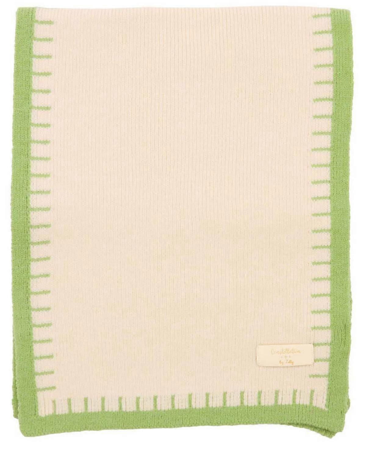 Zelly Contrast Edge Scarf - Cream/Crean