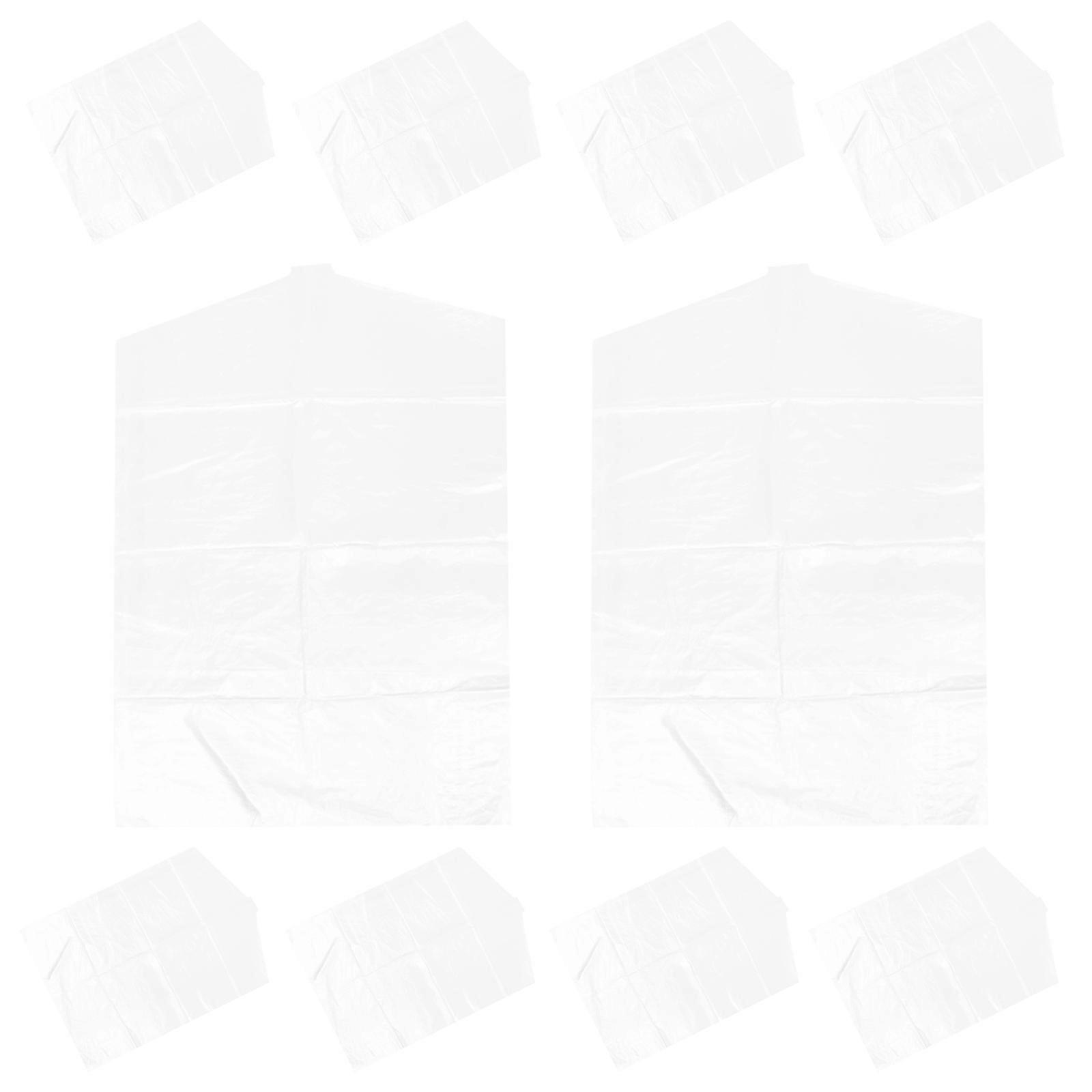 Garment Bag For Suit Clear Dust Proof Clothes Storage Rectangular 90X60cm 10Pcs