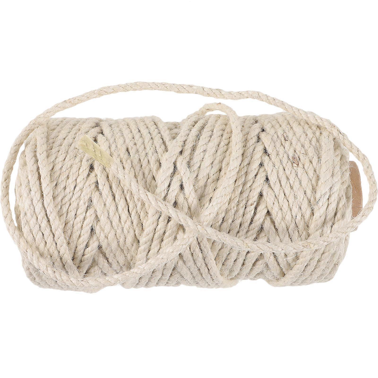 Sisal Rope for Cat Tree Scratching Post 1 Roll Beige Cat Accessory