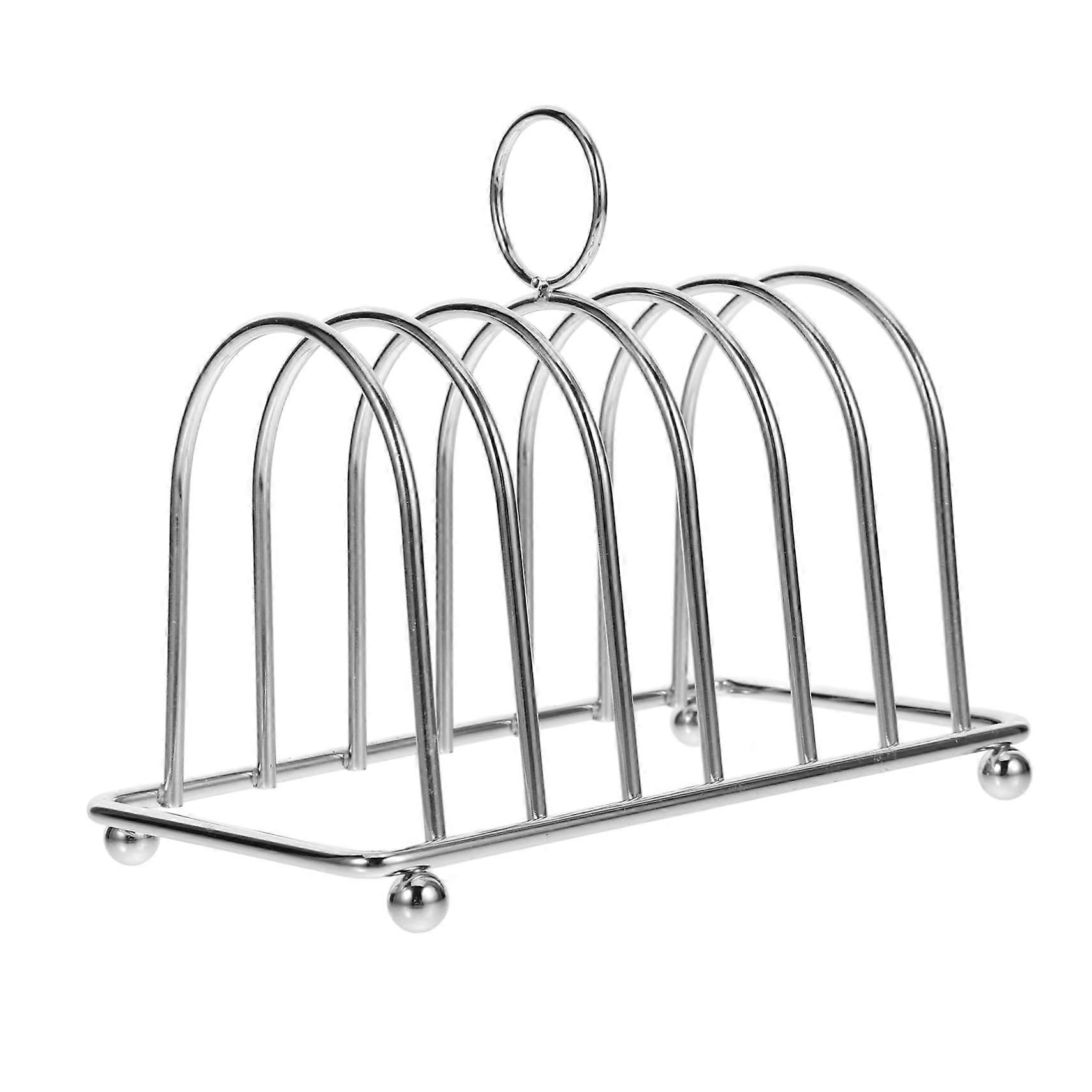 Toast Rack Metal Bread Holder MultiFunctional Slice Storage for Kitchen and Party Use