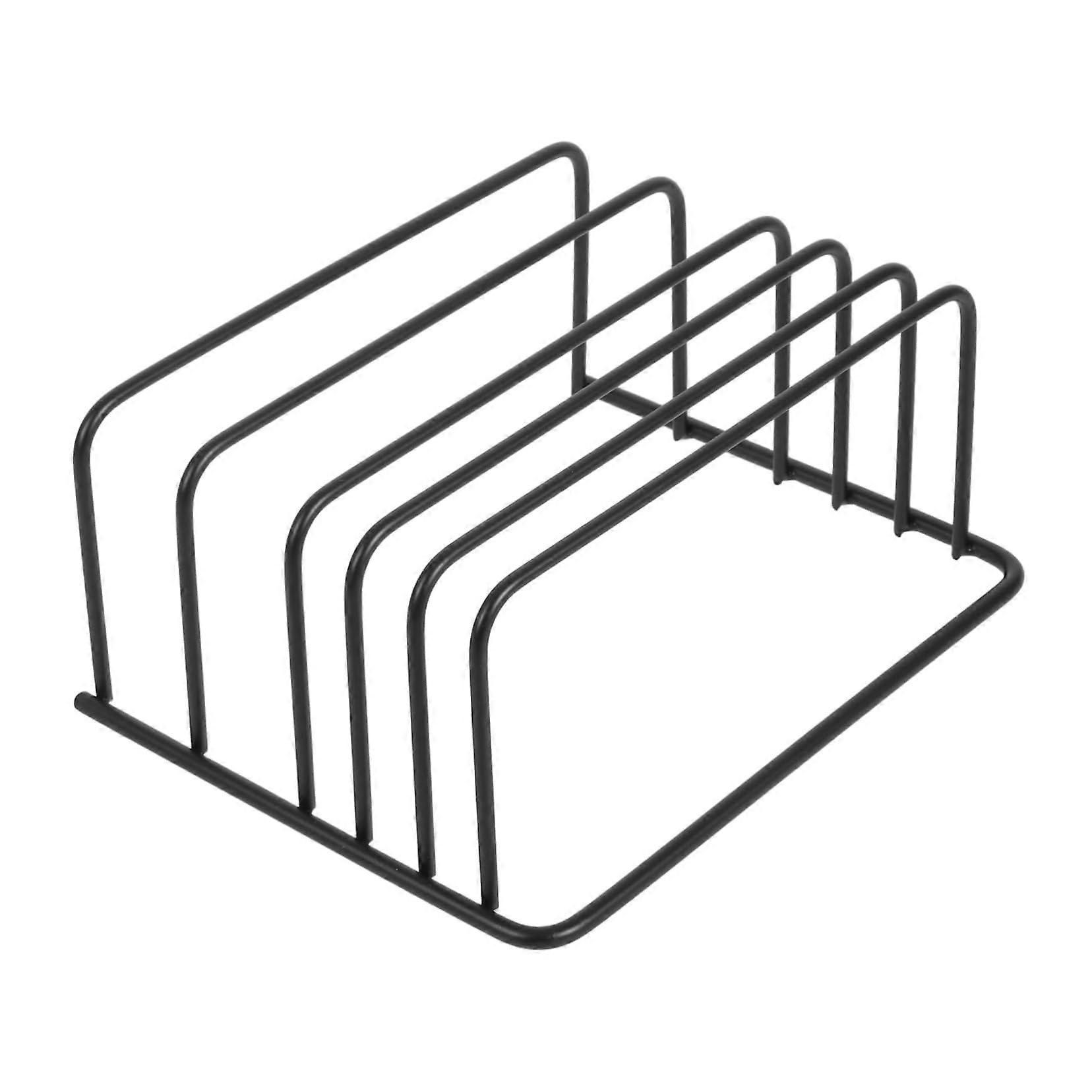 Kitchen Organizer Rack for Cutting Boards and Pot Lids, SpaceSaving Countertop Holder