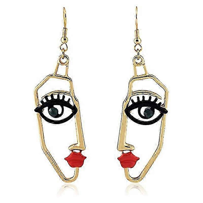 2025 Women's Face Statement Dangle Drop Earrings