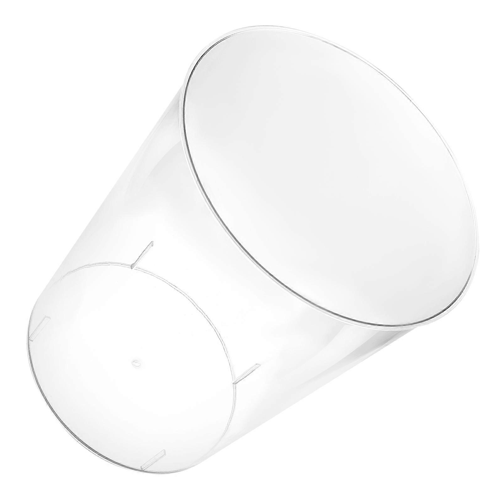 Household Trash Can Without Lid for Storage Use Transparent Material