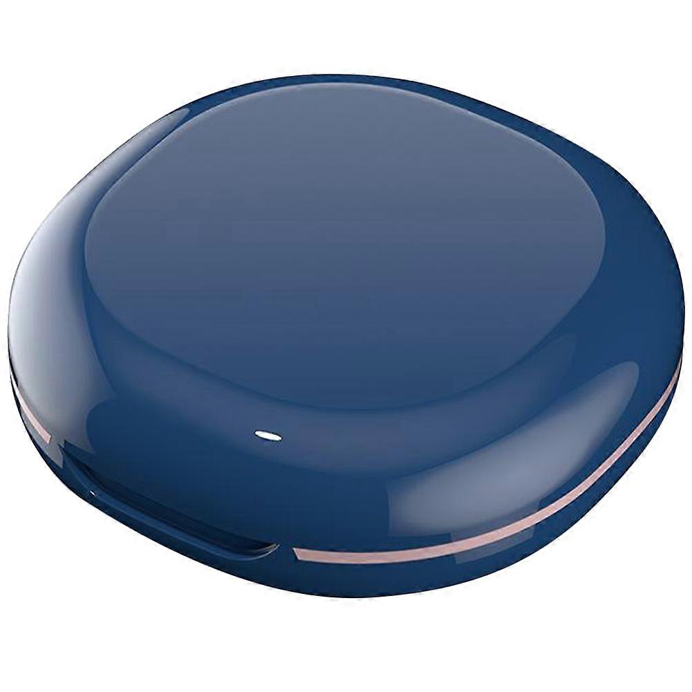 Portable Travel case with 4 Compartments for Pills and Small Items Blue ABS Silicone Storage