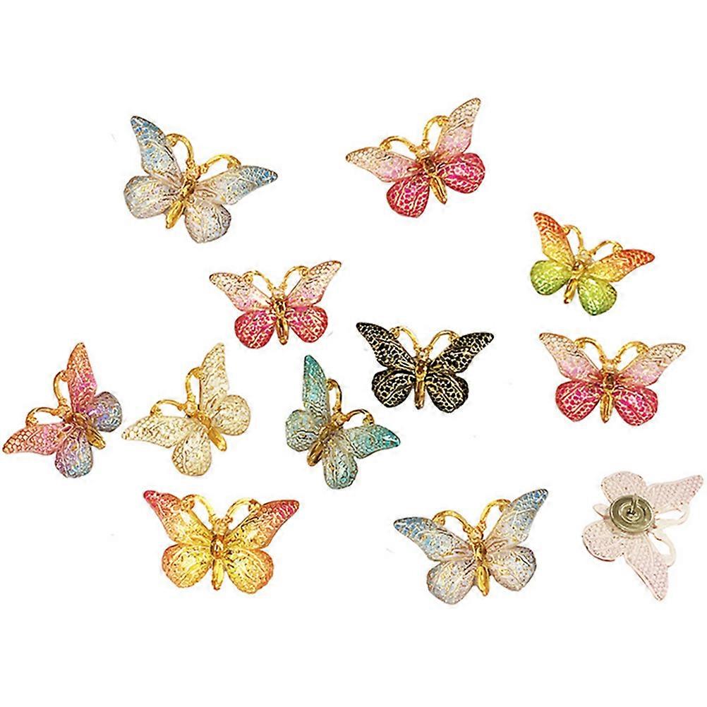 Creative Design Pushpins 48 Pcs Replaceable Butterfly Shape Thumbtacks Ideal For Map Marking Cork Fixing
