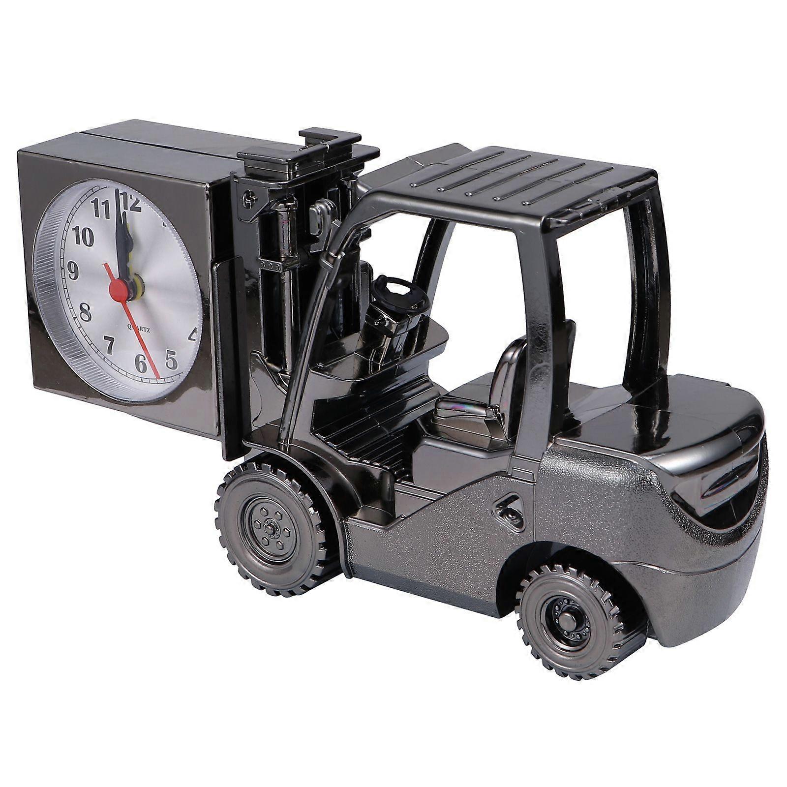 Forklift Table Clock Forklift Model Desktop Adornment Study Decorative Clock