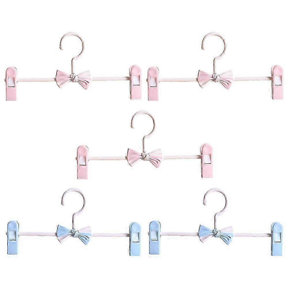 Clothes Hangers with Adjustable Clips for Pants 15Pcs Assorted Colors