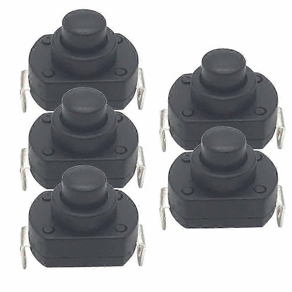 High-Current Self-Locking Power Button for Flashlights 6A Ship-Type Press Switch