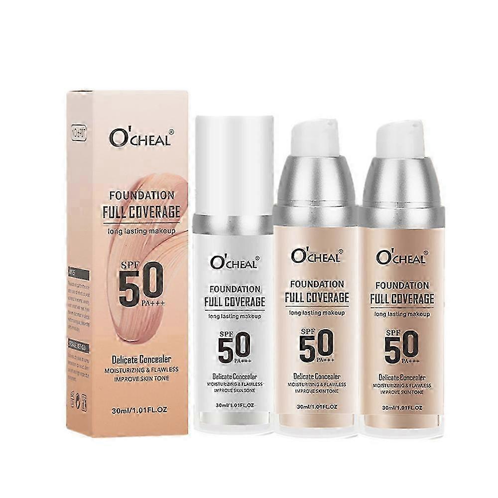 Liquid Foundation with Full Coverage, Long Lasting Hydration, Natural Finish for Mature Skin