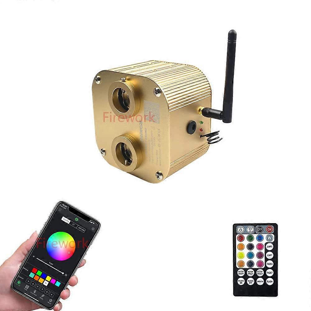 Fiber Optic Star Ceiling Light with Bluetooth App Control, Twinkle Effect and Dual Port Design