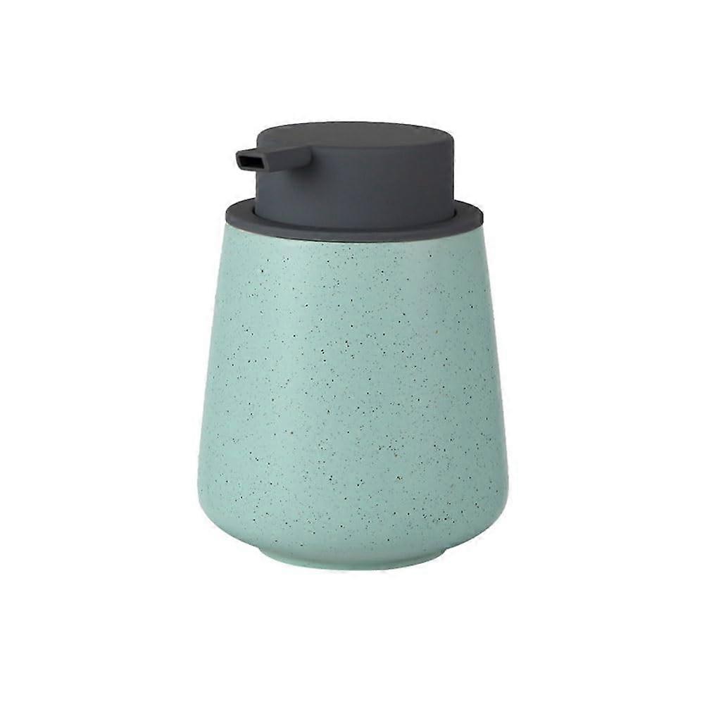 Striped Ceramic Soap Dispenser 400ml for Bathroom and Kitchen Countertops EyeCatching Design