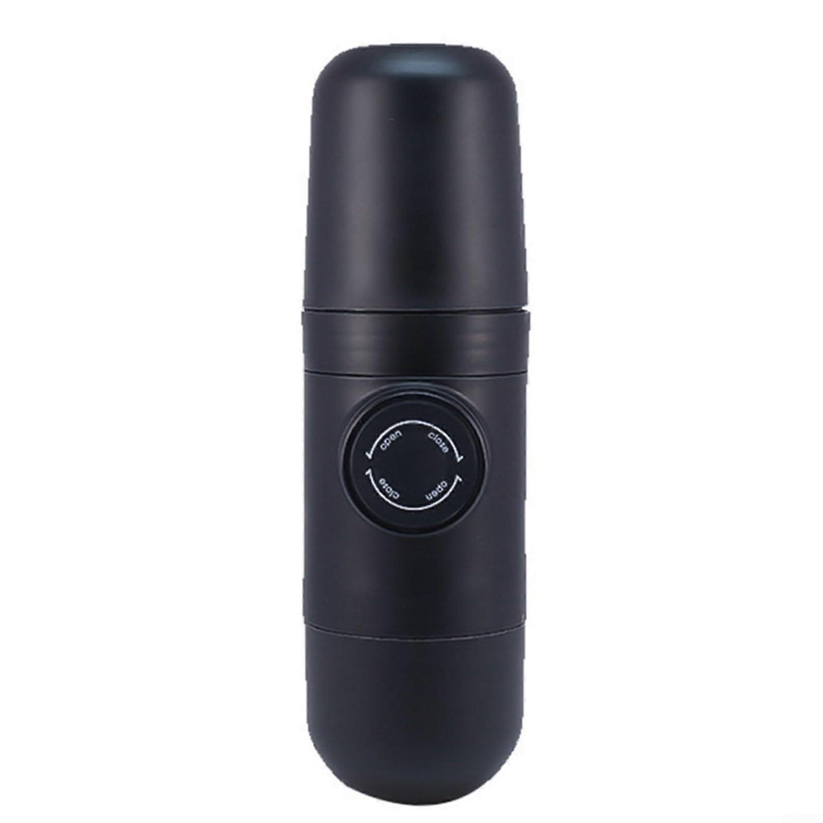 Portable Espresso Machine with Foldable Handle, Compact Manual Travel Coffee Maker for Fresh Brewing