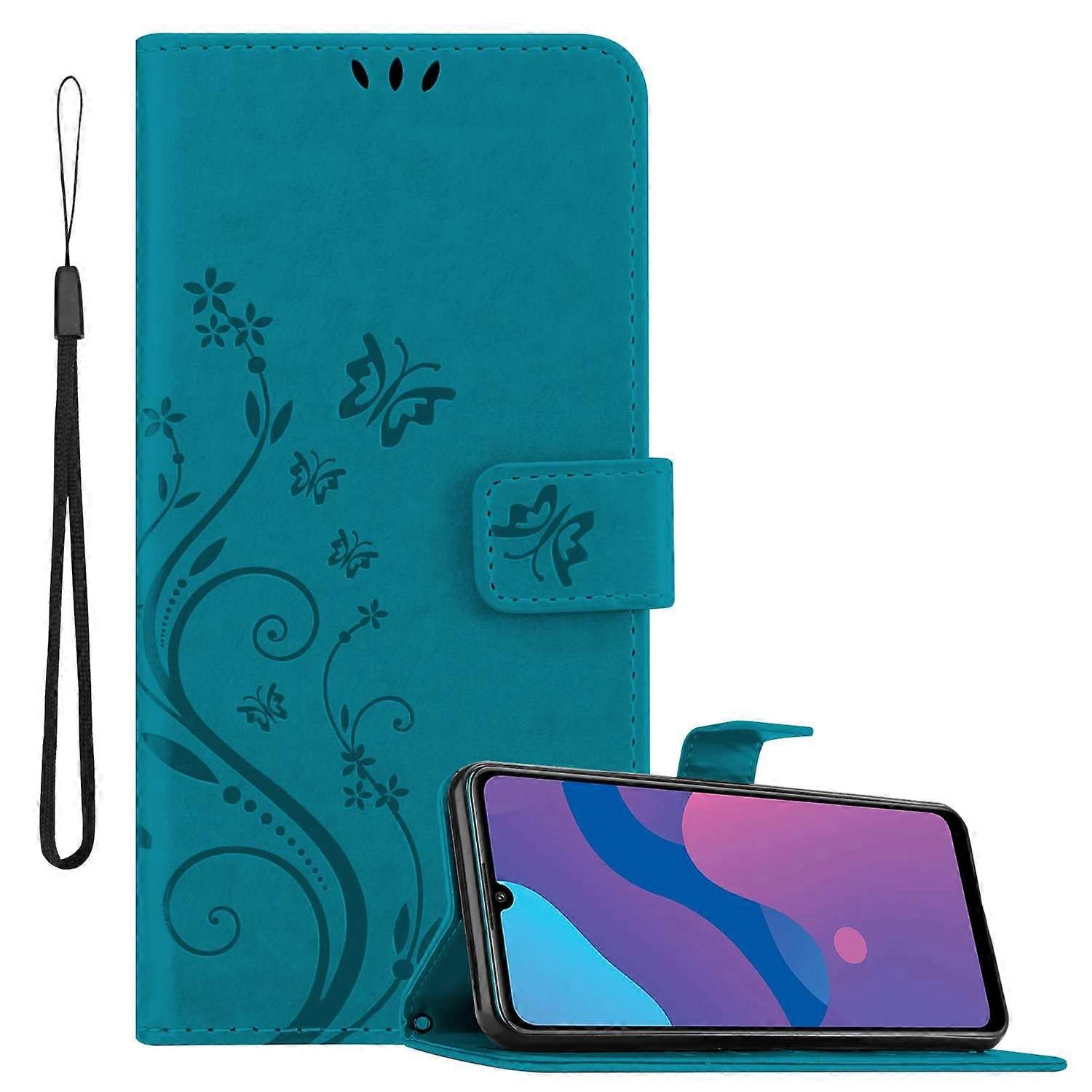 Honor 9A Protective Case - with Floral Pattern and Card Slot
