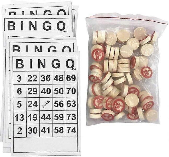 Bingo Cards Promote Communication 75 Numbers Parent-Child Interactive Game