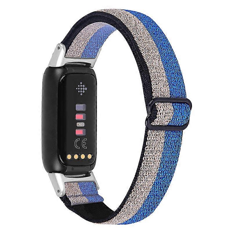 Elastic Nylon Watch Band Solo Loop Adjustable Strap Replacement for Fitbit Luxe