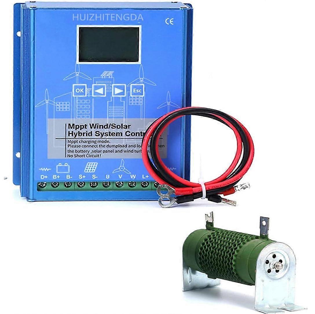 12000W 24V MPPT Wind Solar Hybrid Charge Controller with LCD Display for Off Grid Power Systems