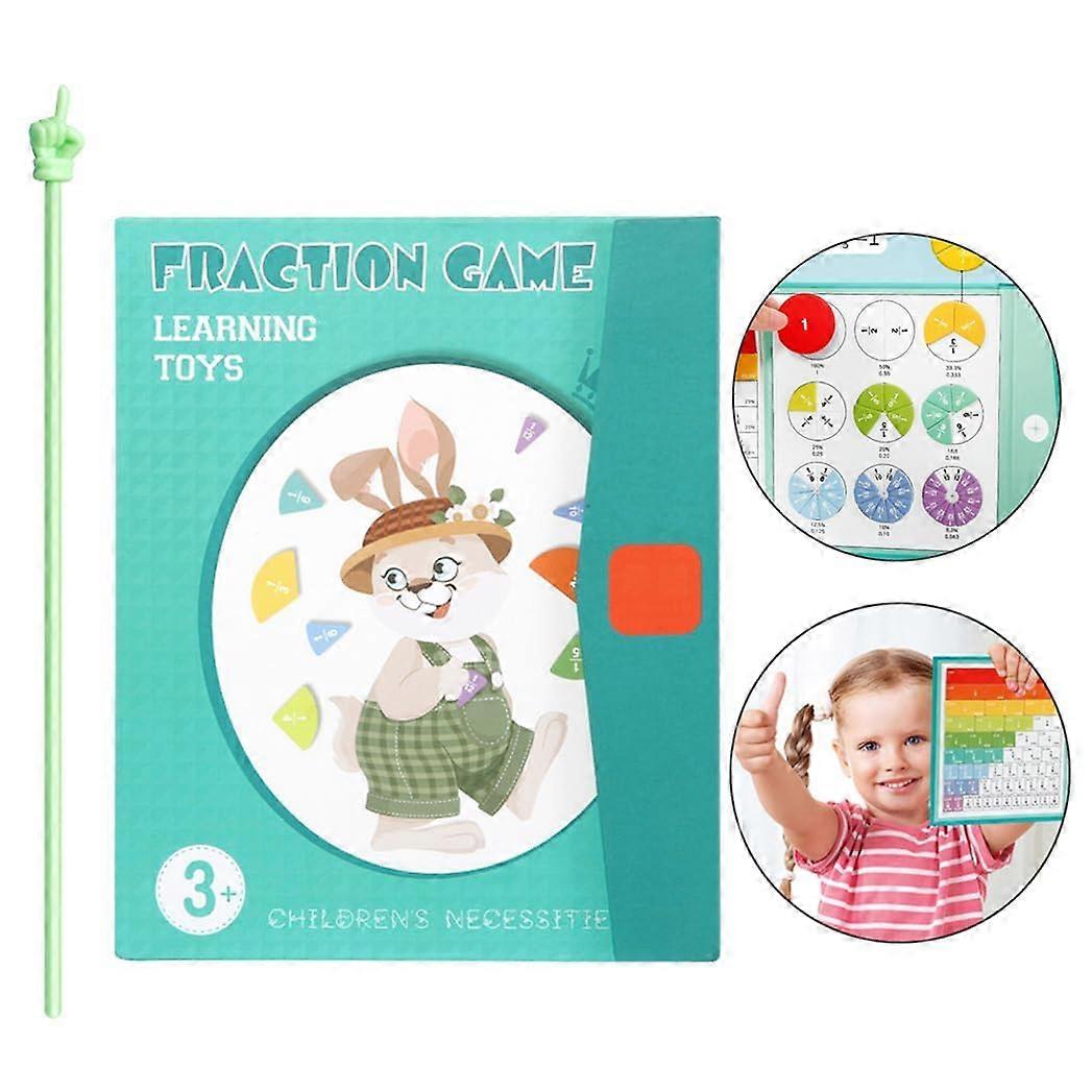 Magnetic Fraction Circles Teaching Aids for Classroom, Durable HandsOn Learning Tools for Kids