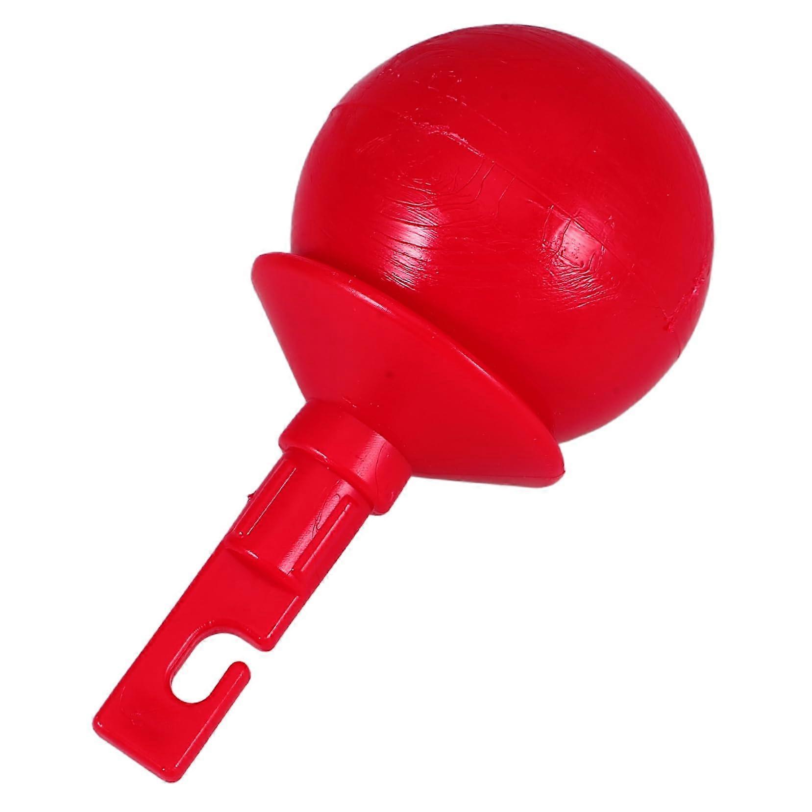 Blind Cane Tip with Hook Style, Red Rolling Cane Tip for Visually Impaired, Durable and Easy Install