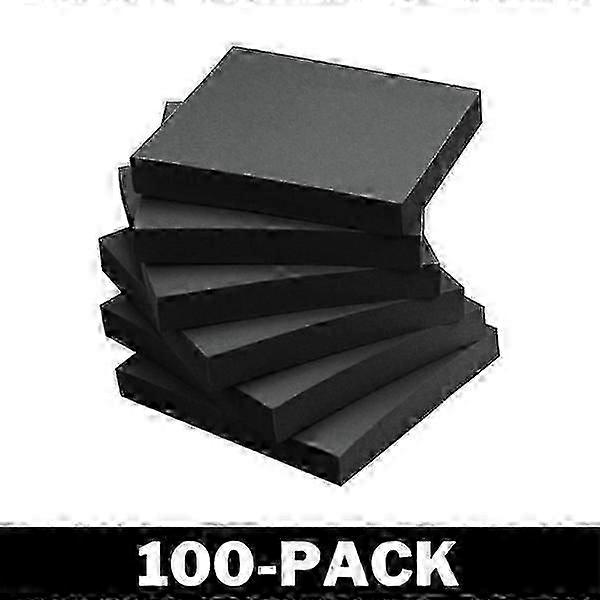 100 Pieces Sticky Notes - Self-adhesive Notepads Black  G Edition 0125