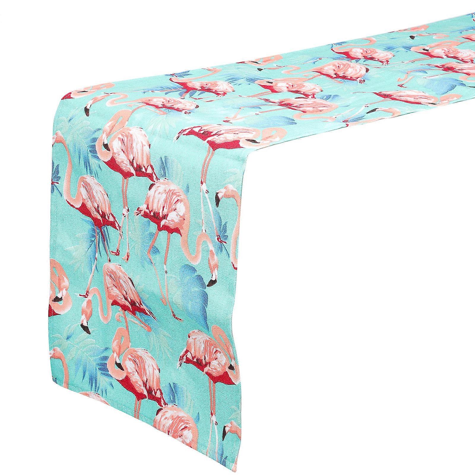 Summer Table Runner for Decoration 5Pcs Flamingo Themed Multi-Color Table Runner