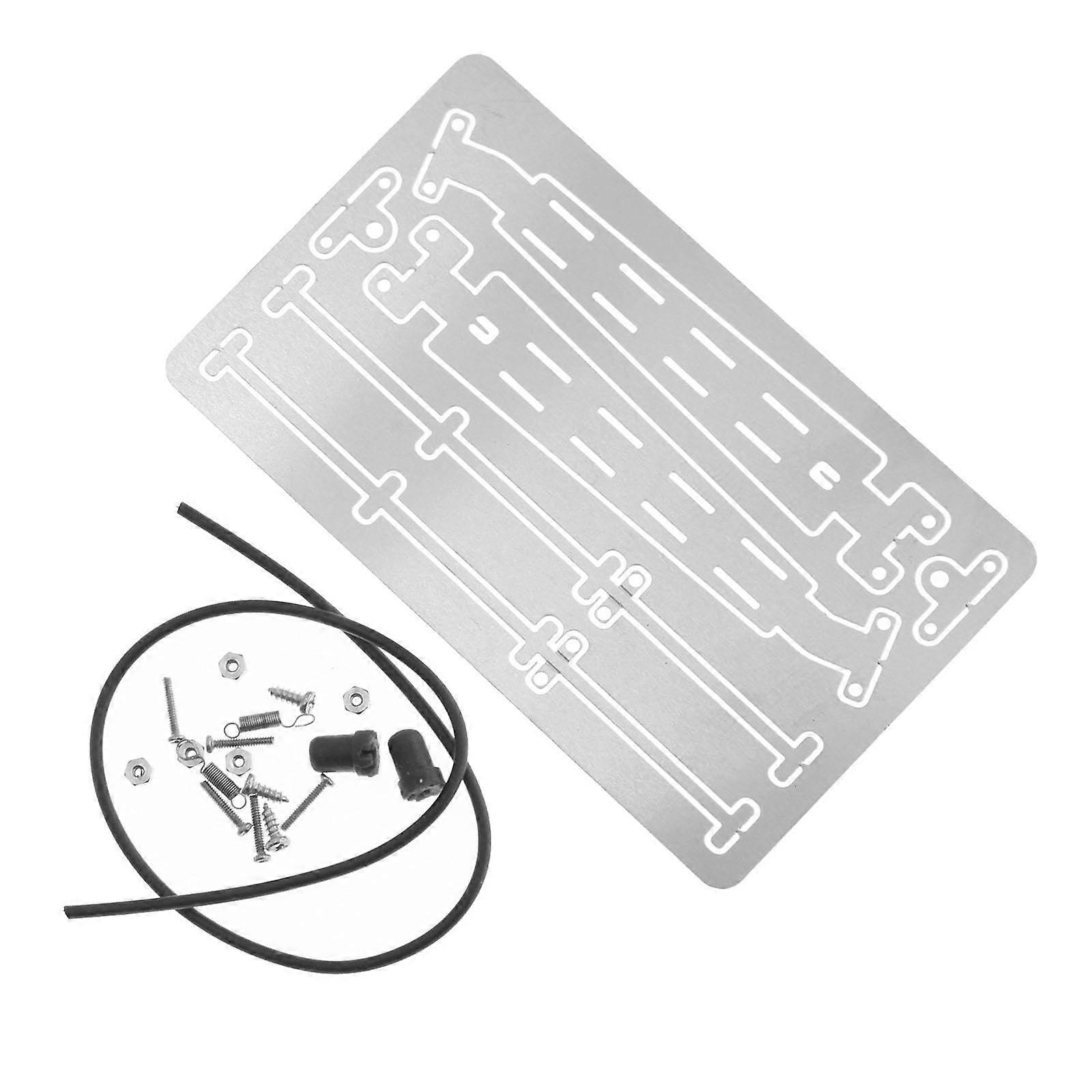 RC Crawler Accessories 1:6 Scale Stainless Steel Movable Windshield Wiper Kit Silver