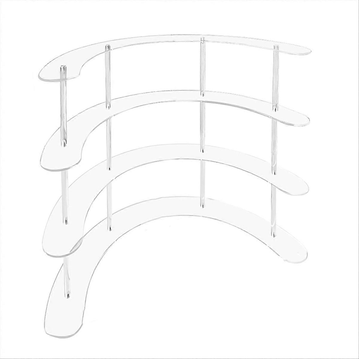 Transparent Removable Acrylic Display Stand Rack Kit 4 Layers
