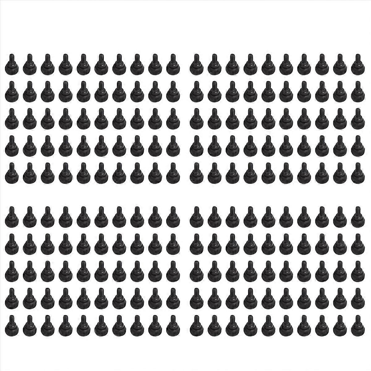 PC Computer Case Thumbscrews M3.5 Thumb Screws Black 200 Pcs
